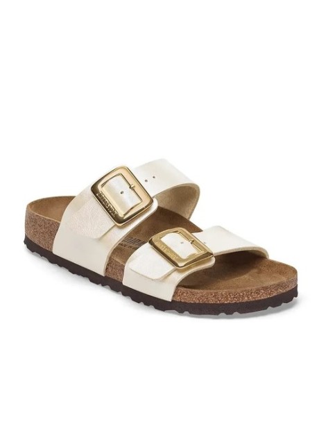 PIANELLE BIRKENSTOCK SYDNEY CB GRACEFUL PEARL WHITE BIRKO FLOR 38
