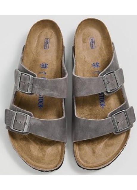 PIANELLE BIRKENSTOCK ARIZONA IRON OILED LEATHER 45