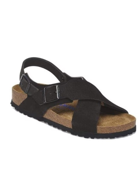 SANDALI BIRKENSTOCK TULUM SFB BLACK SUEDE LEATHER 41