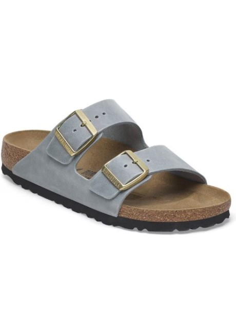 Pianelle Birkenstock Arizona pelle oliata basalt grey - misura 39