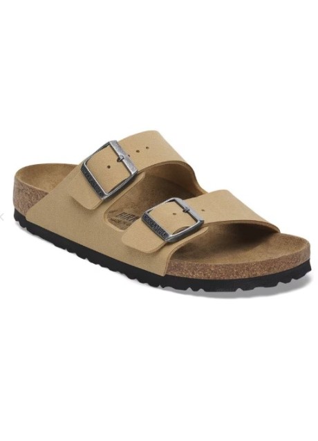 Pianelle Birkenstock Arizona Birko-Flor Nubuck colore latte crema - misura 38
