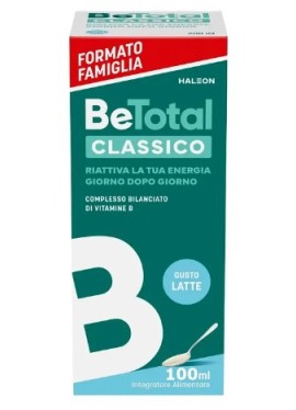 Betotal classico integratore di vitamine B - sciroppo gusto classico al latte - flacone da 100 millilitri