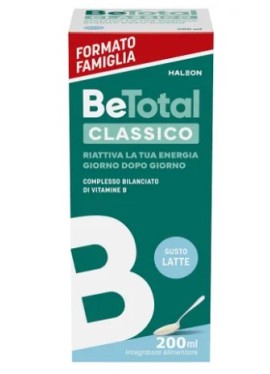 Betotal classico integratore di vitamine B - sciroppo gusto classico al latte - flacone formato famiglia da 200 millilitri 