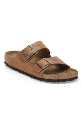 PIANELLE BIRKENSTOCK ARIZONA COGNAC OILED LEATHER 36