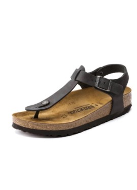 BIRKENSTOCK KAIRO BLACK OILED LEATHER BI-CLASSIC 42 SANDINFR1 PAIO