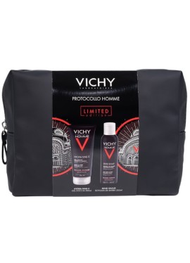 Vichy Homme Pochette Natale 2025 - 1 Gel Doccia 200 millillitri + 1 Schiuma da Barba 200 millilitri
