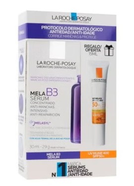 Cofanetto Mela B3 siero 30 millilitri + Uvmune Pigment 15 millilitri spf 50+ in omaggio - La Roche Posay