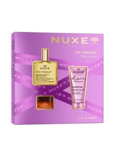 Nuxe cofanetto Best sellers 2025 - 1 olio prodigioso 50 millilitri + 1 shampoo capelli prodigiosi + 1 reve de miel balsamo labbra