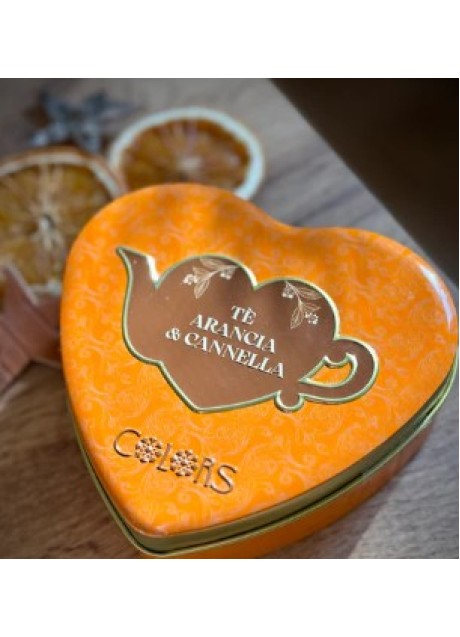 Colors - Il Cuore per Tè - Scatola Arancia e Cannella 