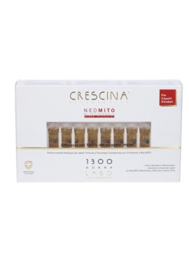 Crescina Ricrescita Mito 1300 donna tecnologia transdermic 20+20 fiale 3,5 mililitri