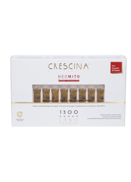 Crescina Ricrescita Mito 1300 donna tecnologia transdermic 20+20 fiale 3,5 mililitri