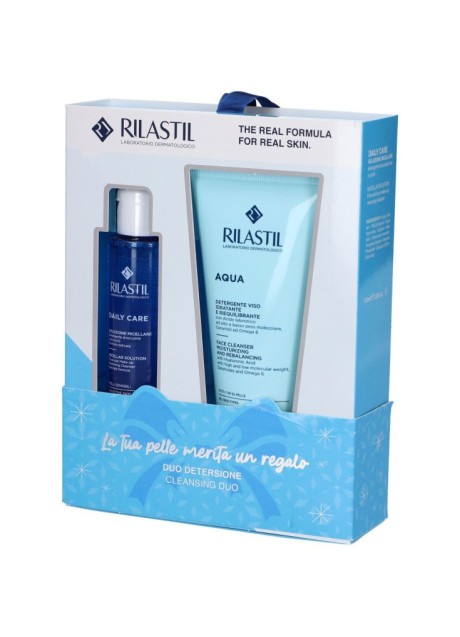 Rilastil aqua detergente 200 millilitri + daily care soluzione micellare 100 millilitri