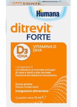 Ditrevit Forte gocce - Humana - 15 millilitri - vitamina D a partire da 1 anno