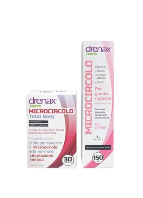 Drenax microcircolo - confezione da 30 compresse + gel gambe 150 millilitri