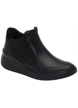 CALZATURA EMMA ANKLE BOOT LEATHER WOMAN BLACK PELLE 39