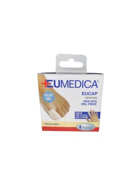 Eumedica Eucap - capuccio in oleogel per la protezione delle dita del piede e della mano - misura unica