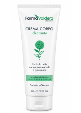 Crema corpo idratante con aloe e vitamina E Farmavaldera - 250 millilitri