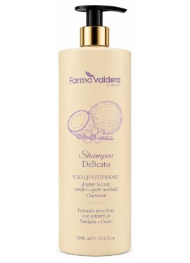 Shampoo Delicato, uso quotidiano - Farmavaldera - 1 litro