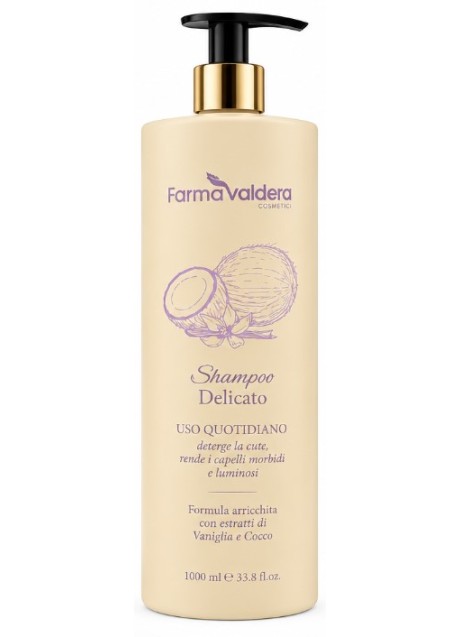 Shampoo Delicato, uso quotidiano - Farmavaldera - 1 litro