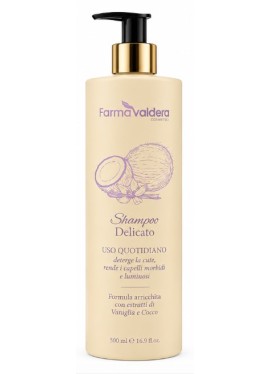 Shampoo Delicato, uso quotidiano - Farmavaldera - 500 millilitri