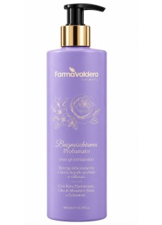 Bagnoschiuma vellutante al gelsomino e rosa damascena Farmavaldera - 1 litro