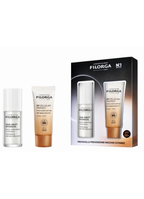 Filorga cofanetto solari Skin unify intensive 30 millilitri + Uv cellular protection spf 50+ 40 millilitri