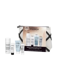 FILORGA DISCOVERY KIT SUMMER : pochette con soluzione micellare 50 millilitri+ 1 SKIN UNIFY INTENSIVE 7 millilitri + 1 HYDRA HYAL CREAM 15 millilitri + 1 maschera NCEF NIGHT 15 millilitri