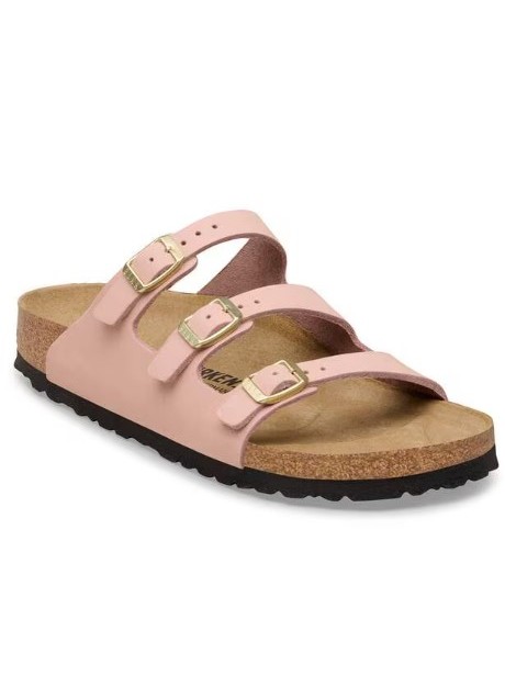 BIRKENSTOCK FLORIDA SOFT PINK NUBUCK LEATHER 39