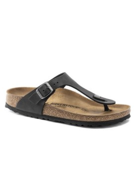 BIRKENSTOCK GIZEH BLACK OILED LEATHER 39