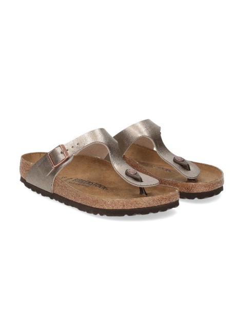 Birkenstock infradito classico Gizeh - color graceful taupe (tortora) - misura 41