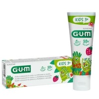 Gum kids dentifricio al fluoro indicato a partire dai 3 anni - gusto fragola (contiene fluoruro di sodio 500 ppm)