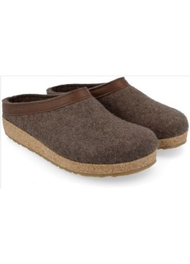 Clogs Haflinger in feltro marrone - ciabatta misura 42