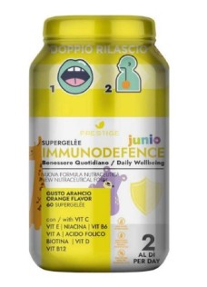 Immunodefence Junior - 60 caramelle supergelee per le difese immunitarie gusto arancia