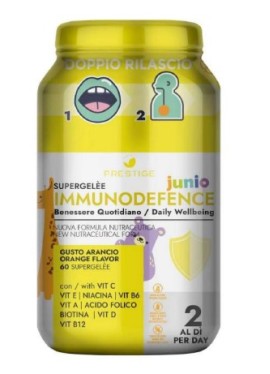 Immunodefence Junior - 60 caramelle supergelee per le difese immunitarie gusto arancia