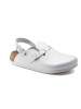 Birkenstock Kay SL, pelle naturale, colore bianco, misura 42