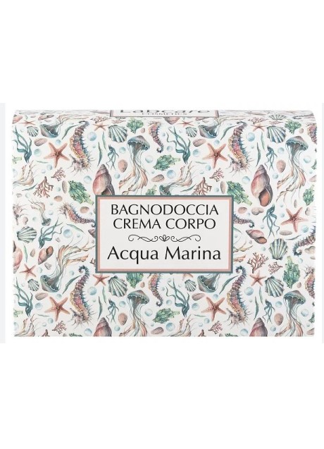 Labcare - Cofanetto Corpo Acqua Marina - 1 Bagnodoccia 125 millilitri+ 1 Crema Corpo 125 millilitri