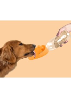 Leaf dispenser acqua da viaggio in silicone arancione chiaro 