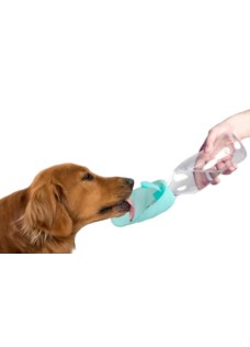 Leaf dispenser acqua da viaggio in silicone azzurro