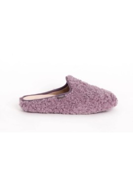 MADDY CURLY SYNTHETIC FUR CIABATTA WOMAN LILAC 40