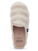 MADDY STRIPED SYNTHETIC FUR W LIGHT CREAM 41