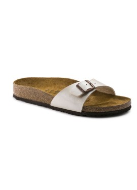 Birkenstock Madrid Birko flor, colore perla bianca - misura 37