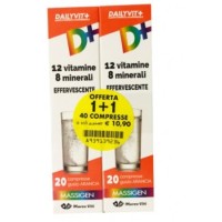 Massigen dailyvit+ multivitaminico per adulti - confezione 20+20 compresse effervescenti