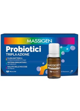 Massigen probiotici intestino tripla azione - confezione doppia