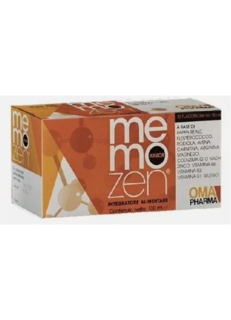 Memozen junior integratore per favorire la memoria e l'apprendimento - 10 flaconi da 10 millilitri