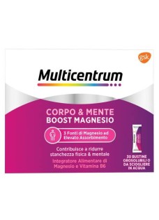 Multicentrum Corpo e Mente Boost - integratore di magnesio e vitamina B6 - 30 buste