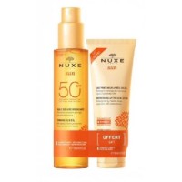Cofanetto Nuxe sun olio spf50 150 millilitri + crema doposole 100 millilitri