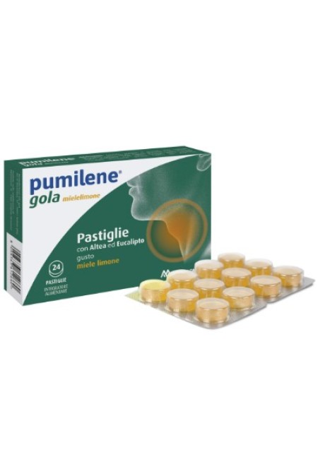 Pumilene Gola Miele/Limone 24 Pastiglie