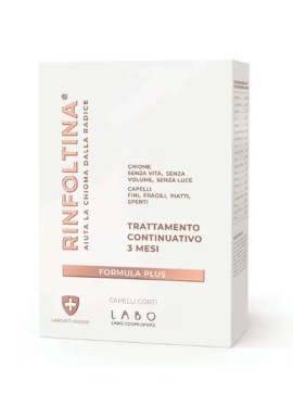 Rinfoltina formula plus per capelli corti - 3 mesi di trattamento - flacone da 100 millilitri- Labo