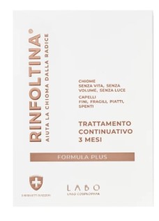 Rinfoltina formula plus per capelli di media lunghezza - 3 mesi di trattamento - flacone da 100 millilitri- Labo