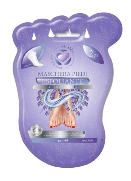 Setablu maschera monouso per piedi alla lavanda